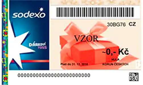 Voucher Sodexo v hodnotě 2 000 Kč